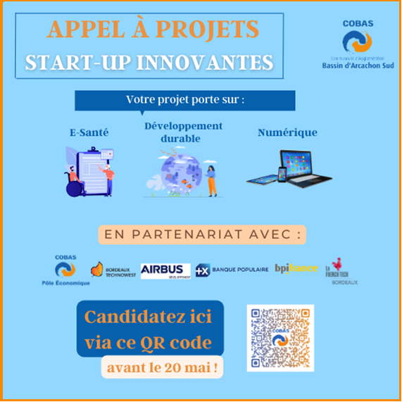 APPEL À PROJETS START UP INNOVANTES BA2E Bassin d Arcachon Val de L