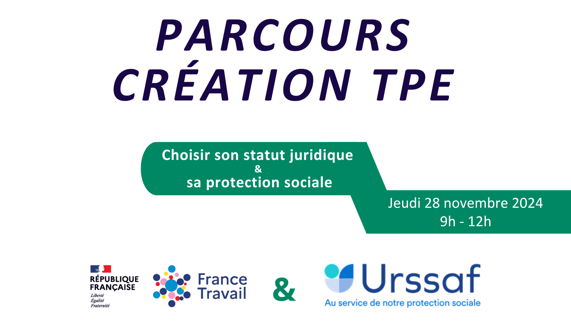 PARCOURS CRÉATION TPE | Agenda économique