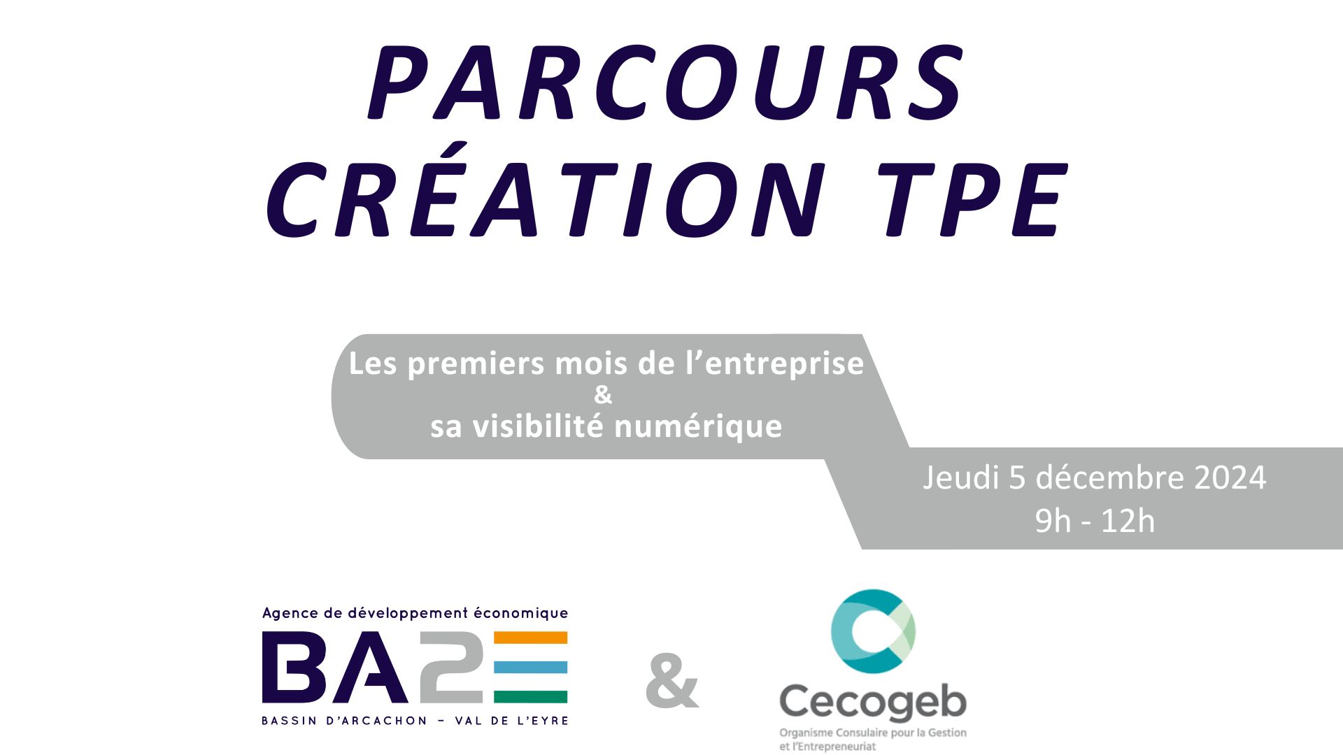 PARCOURS CRÉATION TPE | Agenda économique