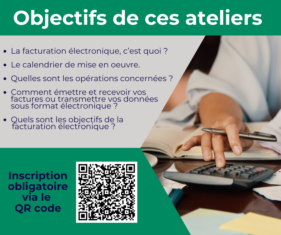 ATELIER ÉCO : La facturation électronique arrive en 2026 ! | Agenda économique ATELIER ÉCO : La facturation électronique arrive en 2026 ! | Agenda économique