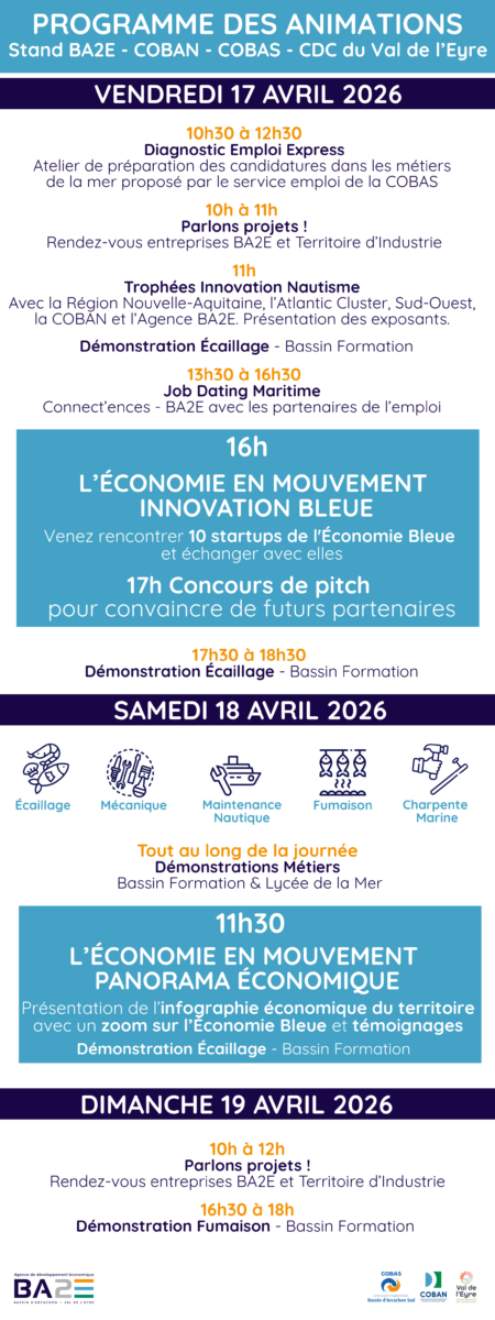 Salon Nautique Arcachon 2026 | Agenda économique